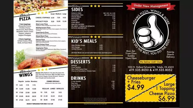 Adam’s Pizza and Wings